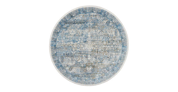 WEBTEPPICH 200 cm Toulon Blau, Grau rund  - Blau/Grau, Design, Textil (200cm) - Dieter Knoll