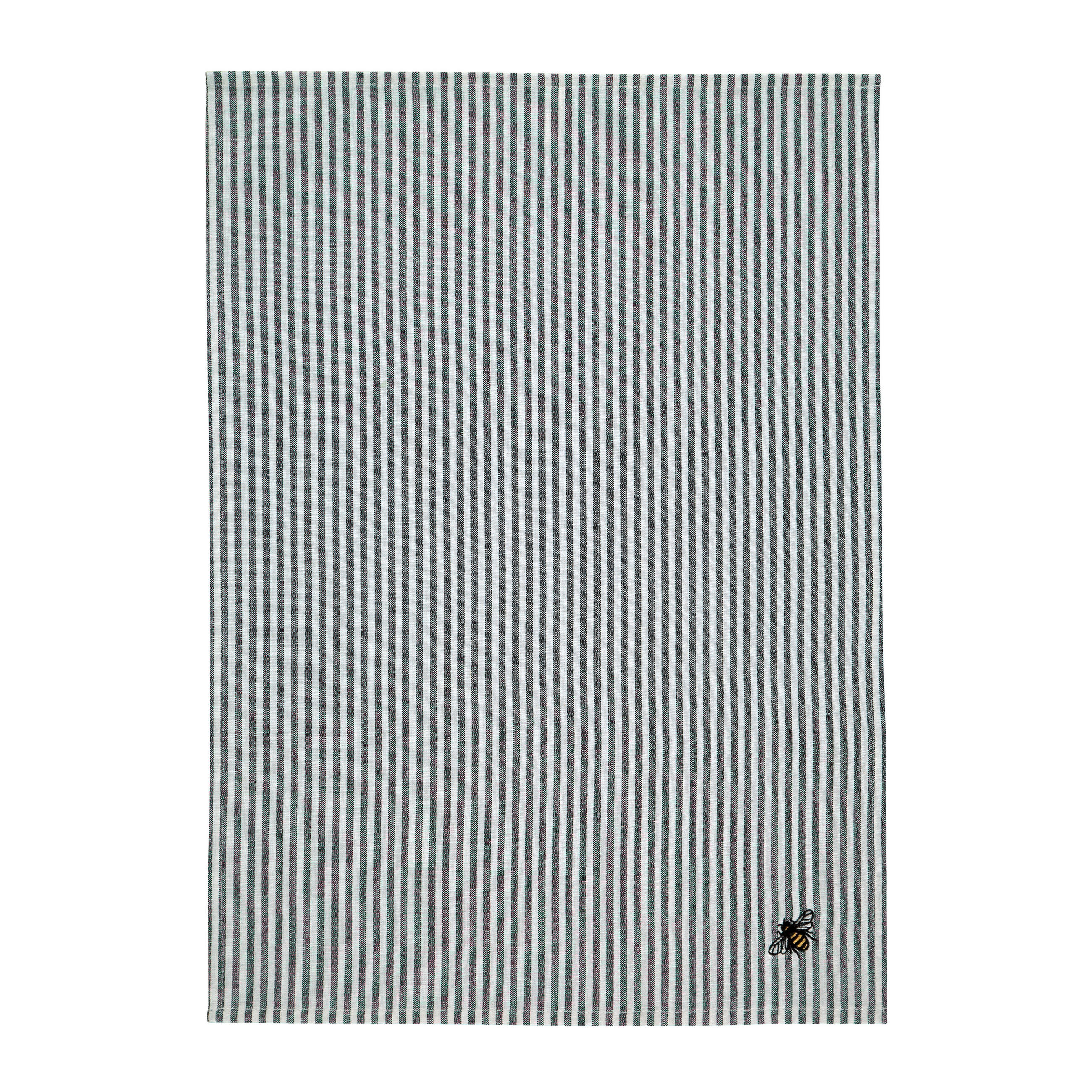 KÖKSHANDDUK svart, vit  - vit/svart, Basics, textil (45/65/0.4cm)
