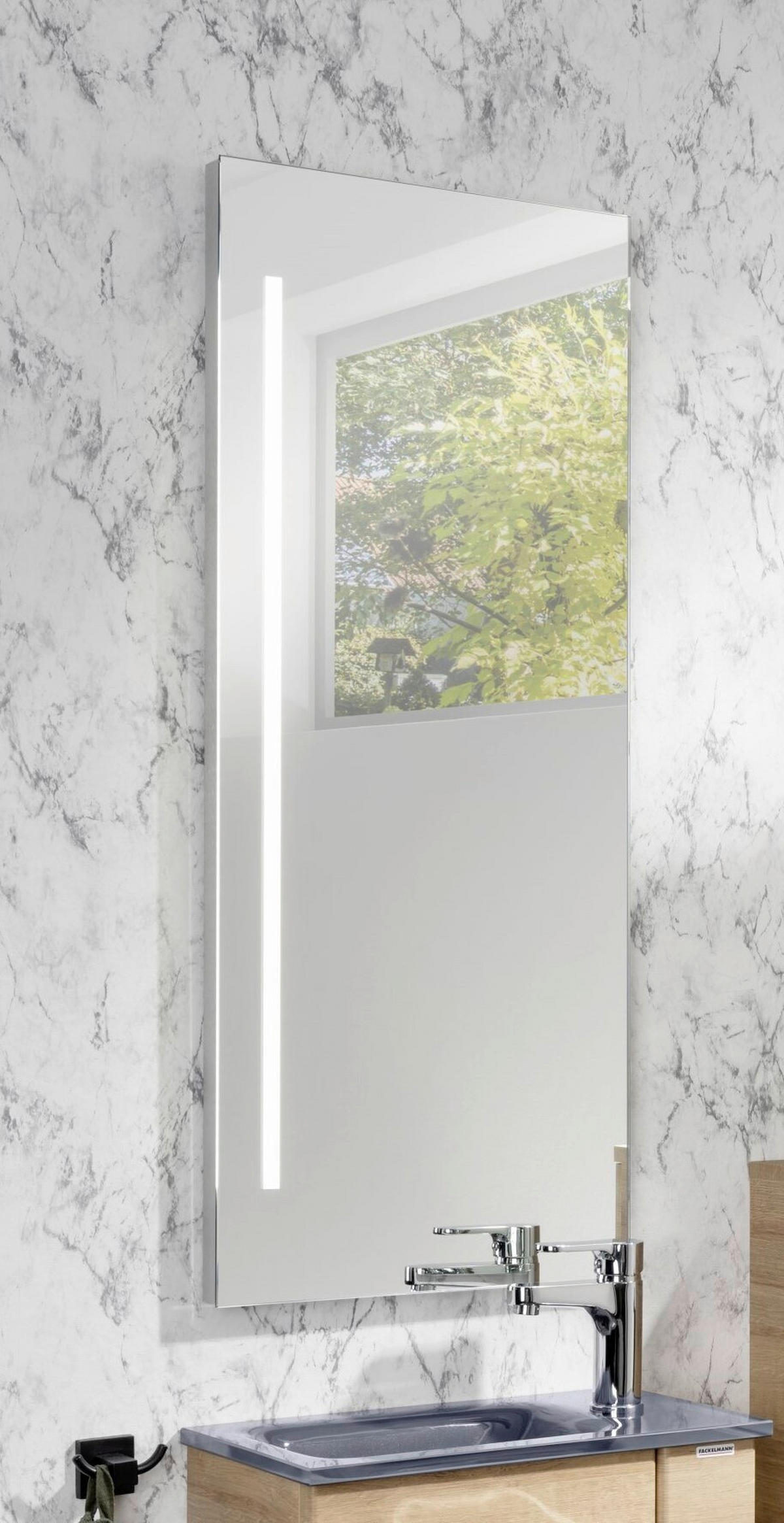 SPIEGEL 47,5/6/106,5 cm  - Silberfarben, Basics, Glas (47,5/6/106,5cm) - MID.YOU
