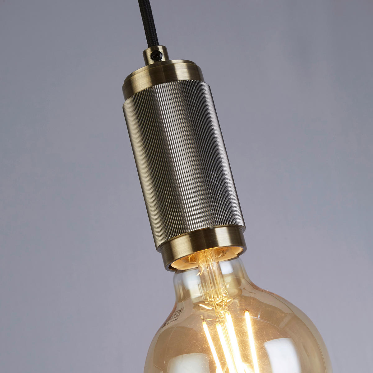 PENDELLEUCHTE 10/300 cm  - Messingfarben, KONVENTIONELL, Metall (10/300cm) - Searchlight