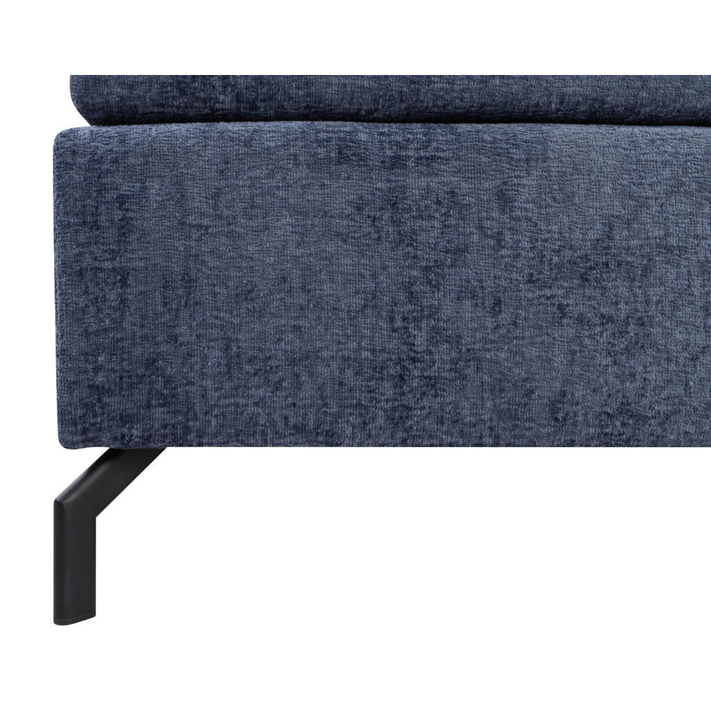 Thumbnail - Esposa Boxspringbett, Blau, Textil, H4, Höhe ca. 17 cm, 180x200 cm, Stoffauswahl, Topper durchgehend, Matratze in versch...