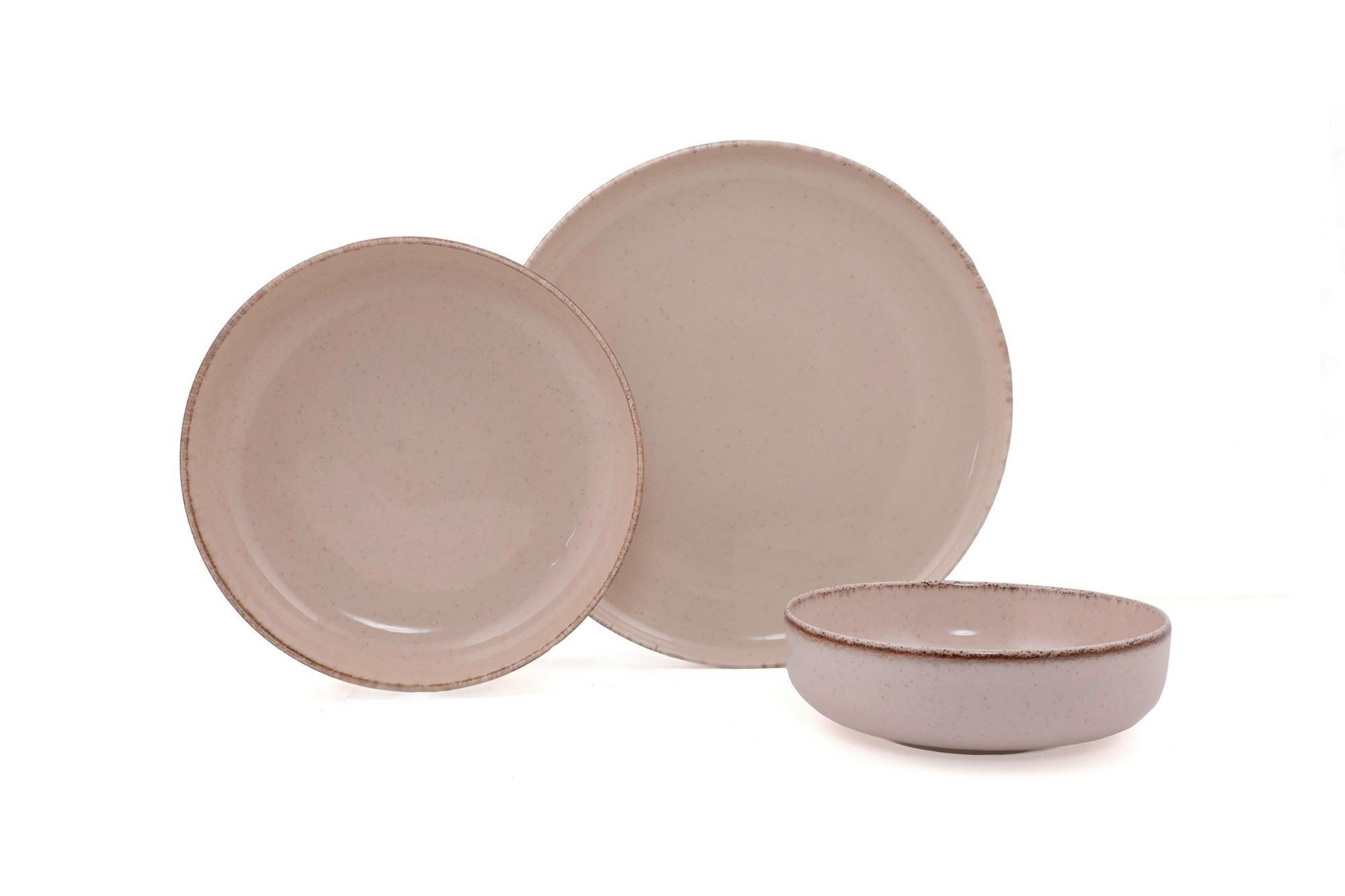 KOMBISERVICE Creme 12-teilig  - Creme, Basics, Keramik (24/24/24cm) - P & B