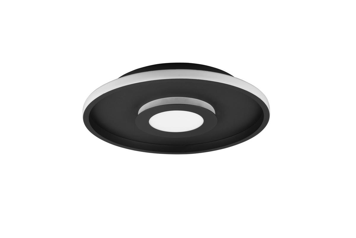 LED-BADEZIMMER-DECKENLEUCHTE - Schwarz, Design, Kunststoff/Metall (40/6,8cm) - Trio Leuchten