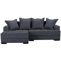 ECKSOFA in Webstoff Anthrazit  148/238 cm  - Anthrazit/Schwarz, KONVENTIONELL, Holz/Textil (148/238cm) - Carryhome