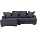 ECKSOFA in Webstoff Anthrazit  - Anthrazit/Schwarz, KONVENTIONELL, Holz/Textil (148/238cm) - Carryhome