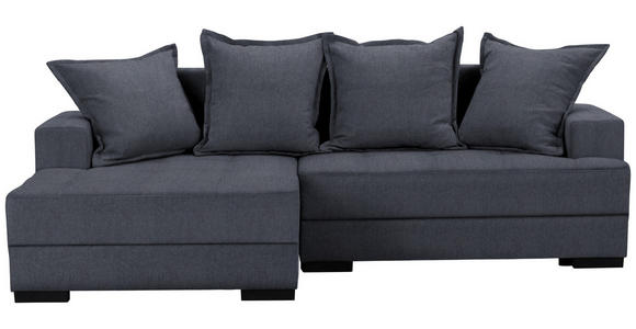 ECKSOFA in Webstoff Anthrazit  - Anthrazit/Schwarz, KONVENTIONELL, Holz/Textil (148/238cm) - Carryhome