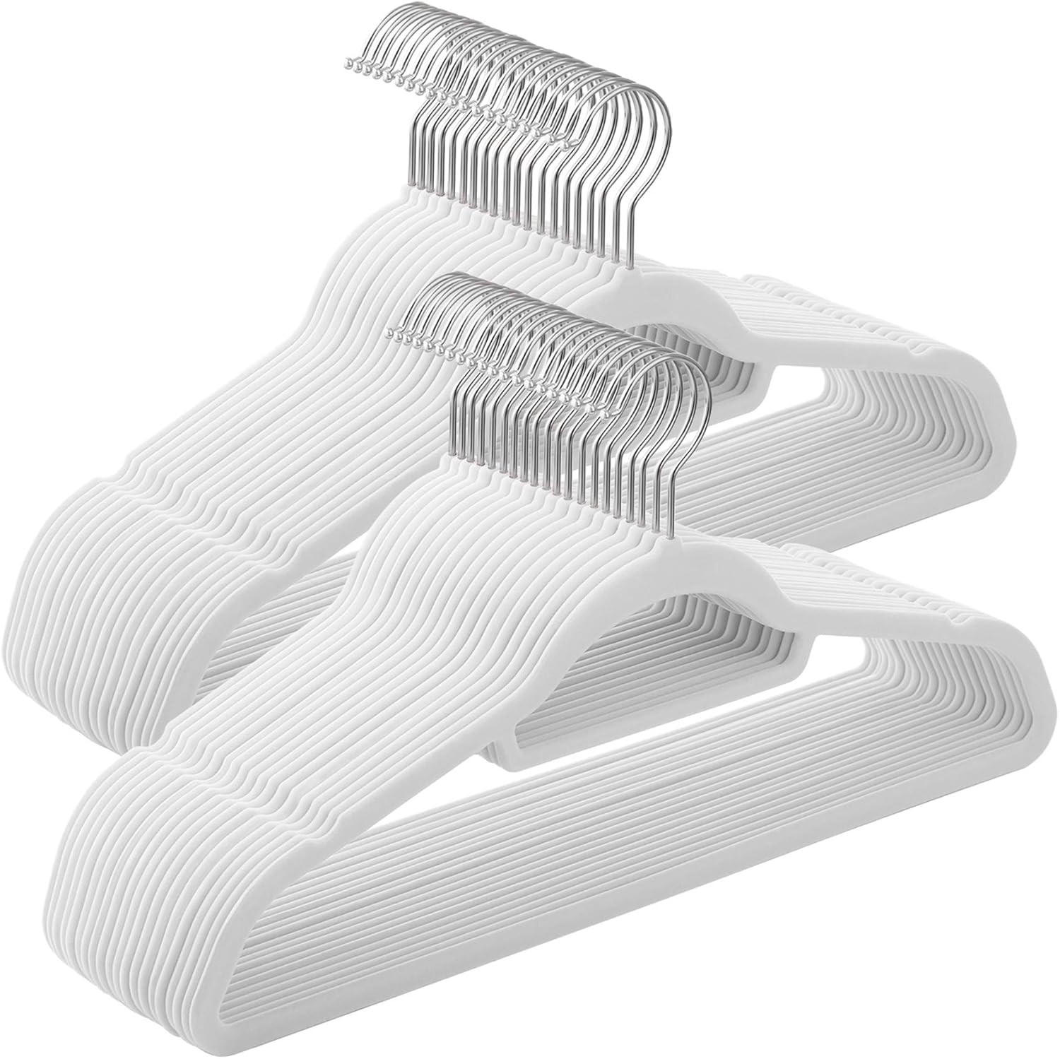 KLEIDERBÜGEL Metall, Kunststoff  - Weiß, Basics, Kunststoff/Metall (42,7/22/0,6cm)