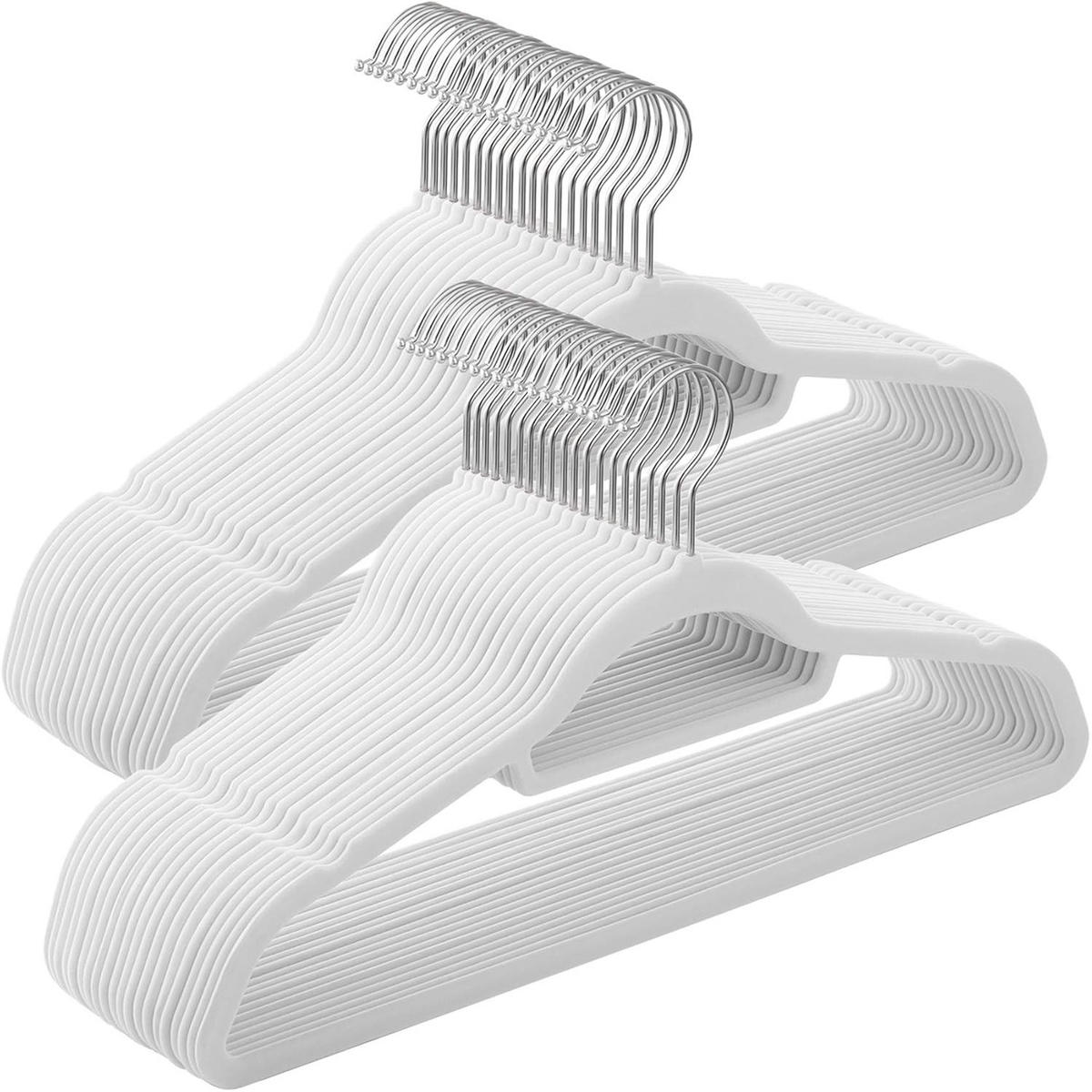 KLEIDERBÜGEL Metall, Kunststoff  - Weiß, Basics, Kunststoff/Metall (42,7/22/0,6cm)