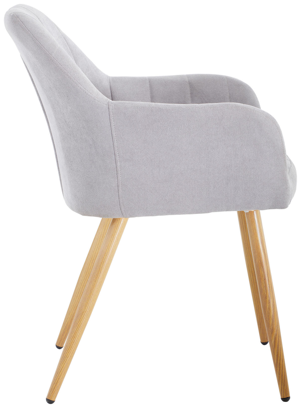 MID.YOU Armlehnstuhl Grau mit Samt-Bezug ordern 