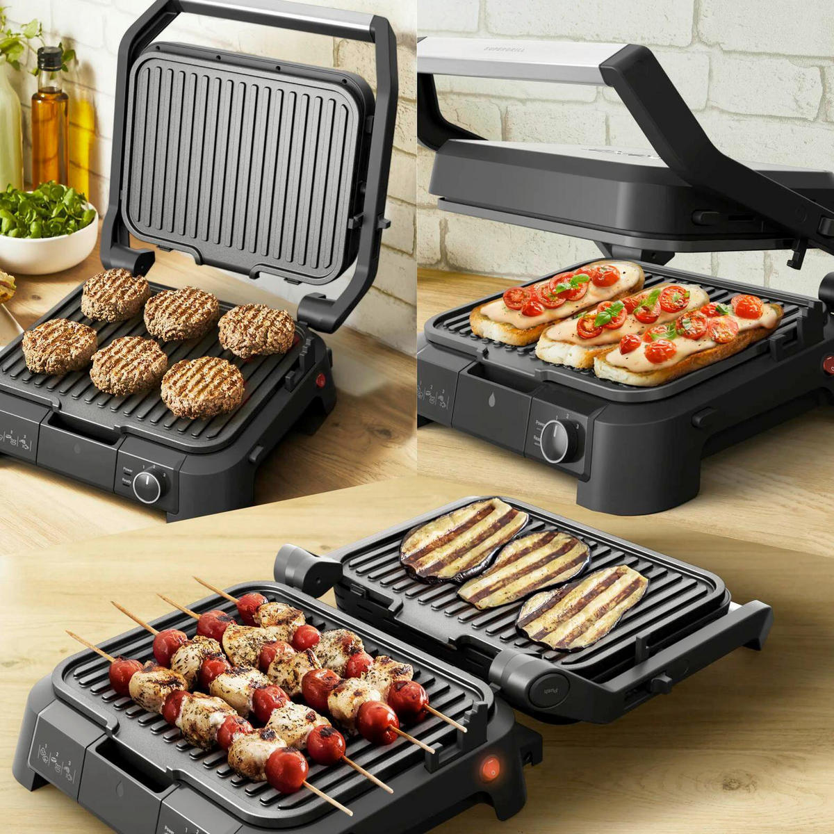 KONTAKTGRILL  - Schwarz, Basics, Kunststoff/Metall - Tefal