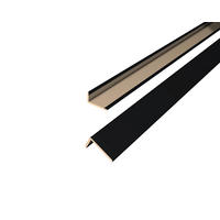 Winkelleiste Schwarz - Schwarz, Basics, Naturmaterialien (240/2.2/4.5cm) - Egger Holzwerkstoffe