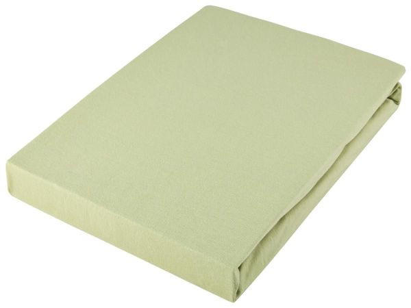 ČARŠAV SA GUMOM 150/200 cm  - svetlozelena, Konvencionalno, tekstil (150/200cm) - Schlafgut