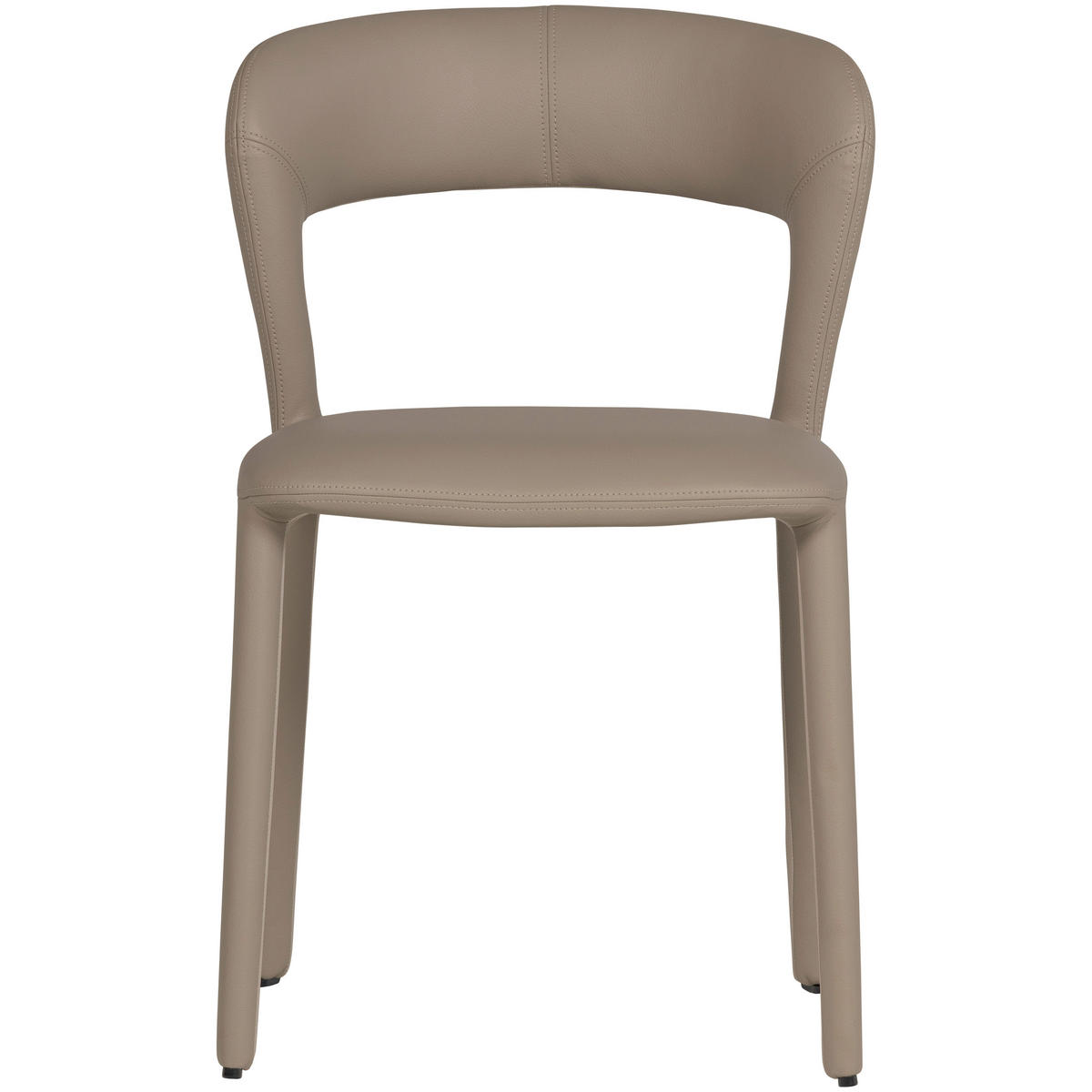 STUHL-SET 2 Stück  in Lederlook  - Sandfarben/Hellbraun, MODERN, Kunststoff/Textil (51cm) - Livetastic