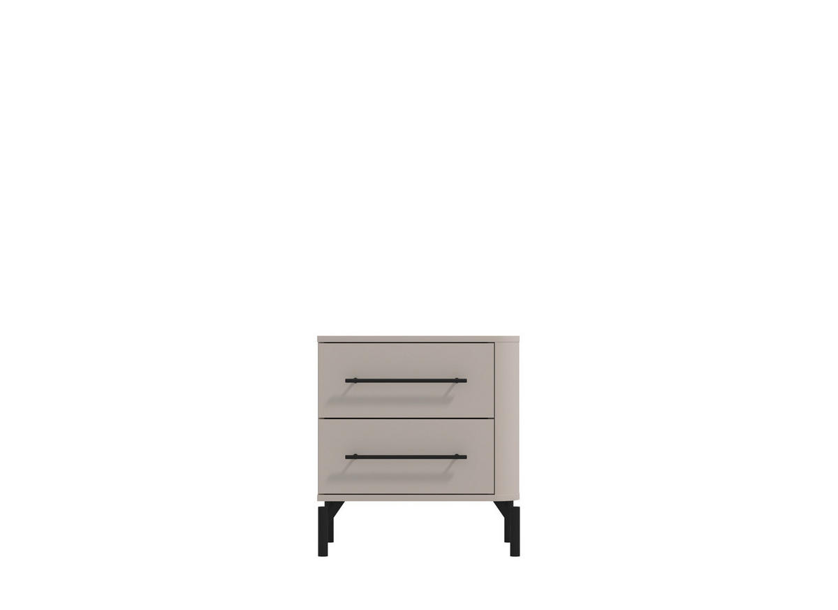 ÉJJELISZEKRÉNY kasmír  - fekete/kasmír, Basics, műanyag/faalapú anyag (52/56/40cm) - Carryhome