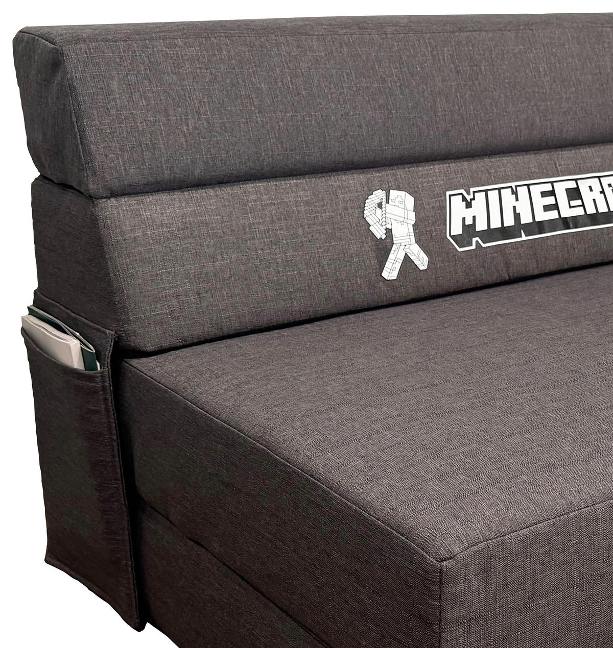 SCHLAFSOFA Webstoff Grau  - Grau, MODERN, Textil (119/80/80-200cm) - Minecraft