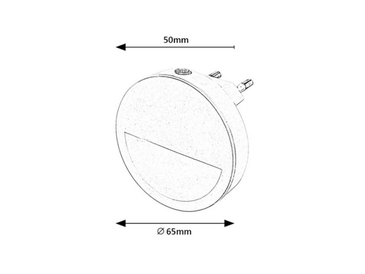 NOĆNO SVJETLO PUMPKIN  - bijela, Basics, plastika (6.5cm)