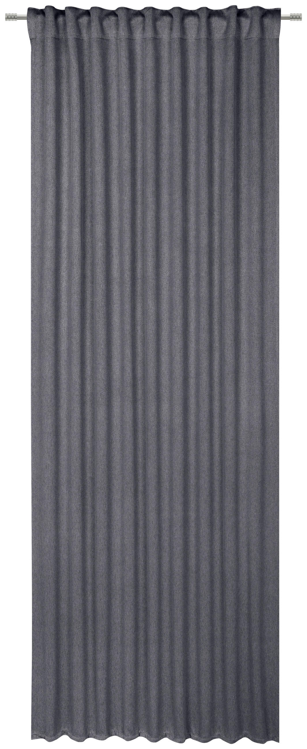 HOTOVÝ ZÁVĚS, neprůsvitné, 135/245 cm - antracitová, Basics, textil (135/245cm) - Esposa