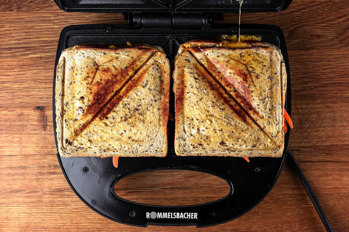SANDWICHTOASTER  - Schwarzchrom, Basics, Kunststoff/Metall (25.5/9/24cm) - Rommelsbacher