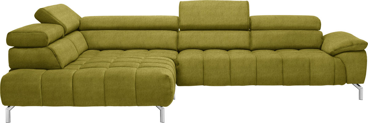 Freisteller von Beldomo Style ECKSOFA Grün Chenille.