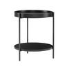 BEISTELLTISCH 44/44/49 cm Schwarz rund  - Schwarz, Design, Holzwerkstoff/Metall (44/44/49cm) - Livetastic