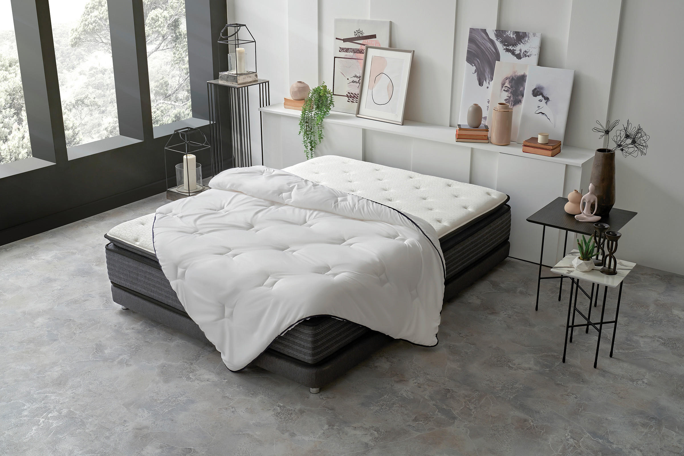 VIERJAHRESZEITENDECKE  - Weiß, Basics, Textil (155/220/3cm) - Yatas