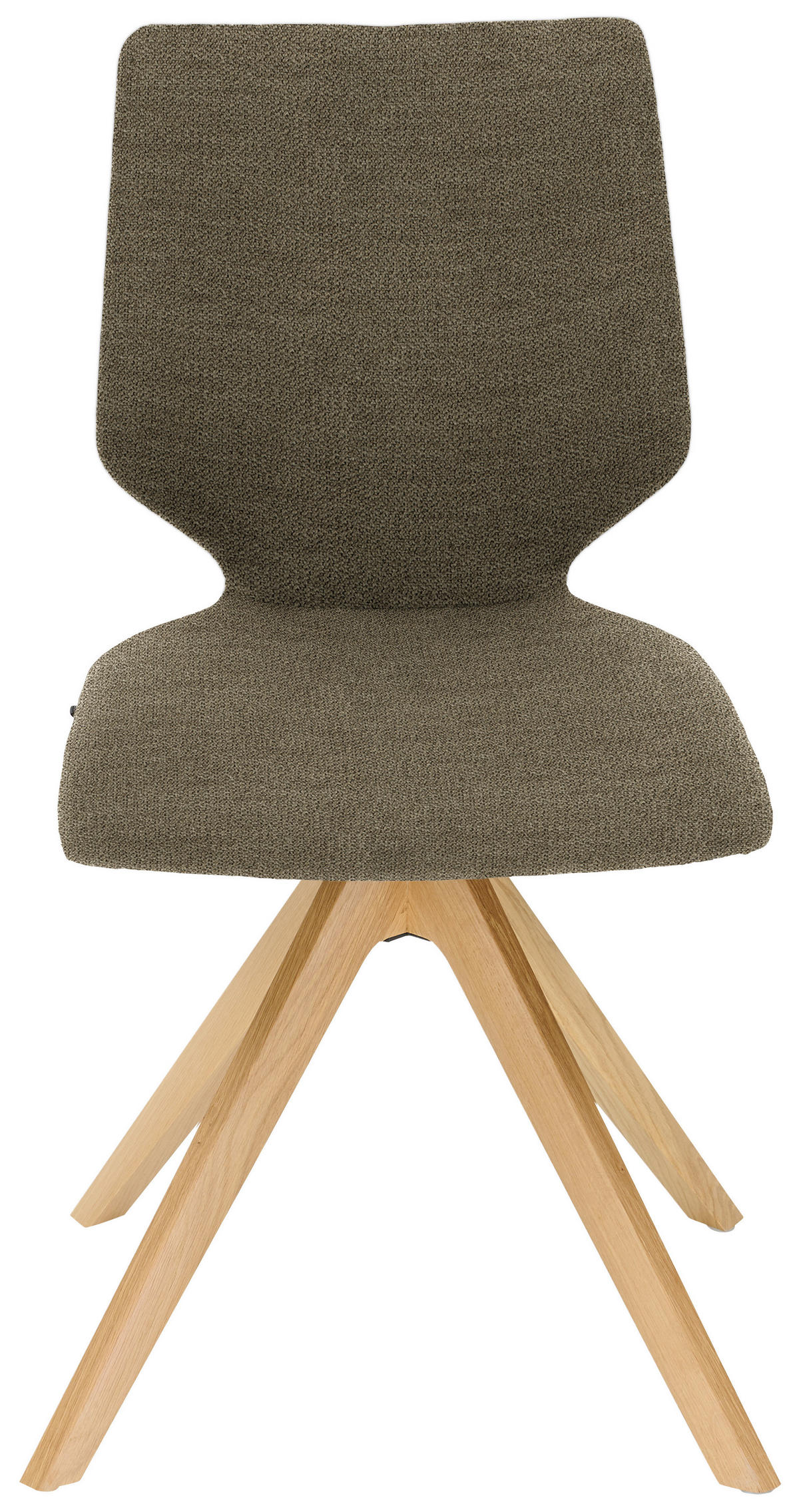 STUHL Struktur  - Fango/Eichefarben, Design, Holz/Textil (50/92/64cm) - Venjakob