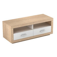 TV ELEMENT boje hrasta   - bijela/srebrne boje, Design, drvni materijal/plastika (120/45/45cm) - Boxxx