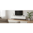 LOWBOARD  180/46/35 cm  stehend  - Schwarz/Weiß, Design, Holzwerkstoff/Metall (180/46/35cm) - Hom`in