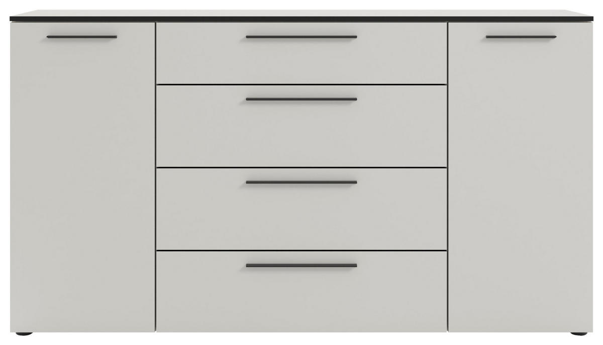SIDEBOARD Soul  in 180/99,8/40 cm  - Schwarz/Weiß, MODERN, Holzwerkstoff/Kunststoff (180/99,8/40cm)