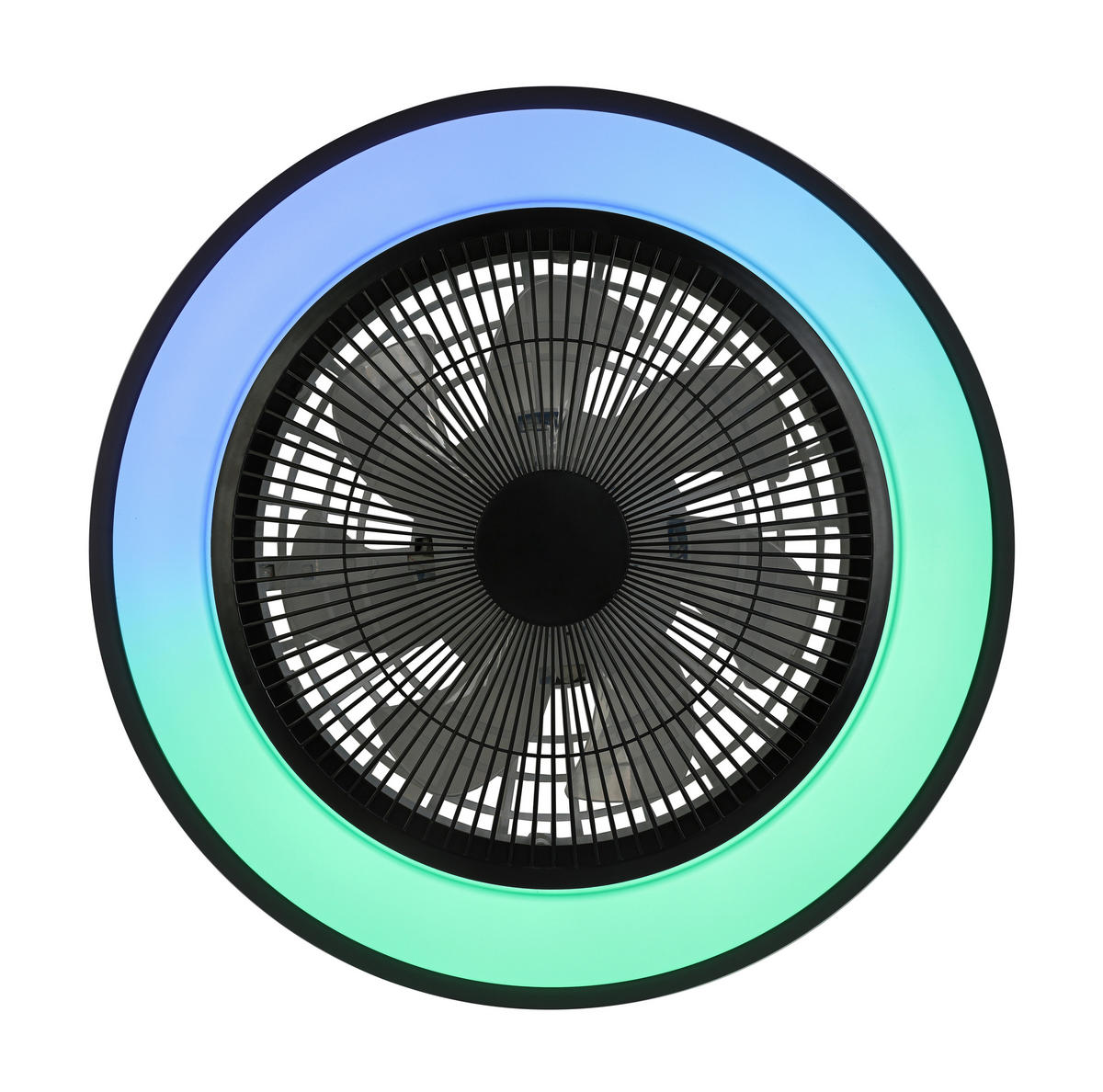 DECKENVENTILATOR - Schwarz/Weiß, Trend, Kunststoff/Metall (58/14,5cm) - Mican