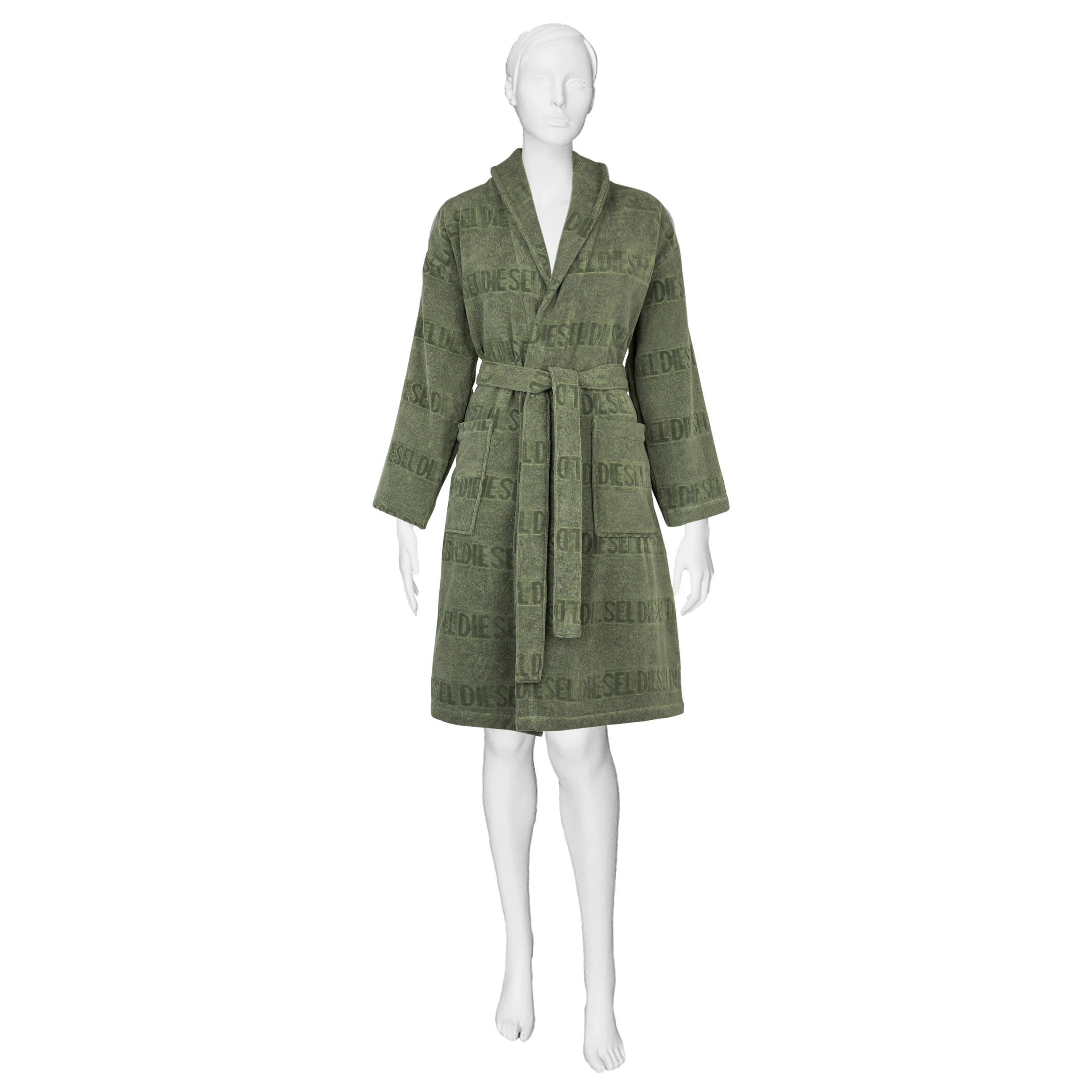 BADEMANTEL S/M Unisex  - Grün, Basics, Textil (S/Mnull) - Diesel