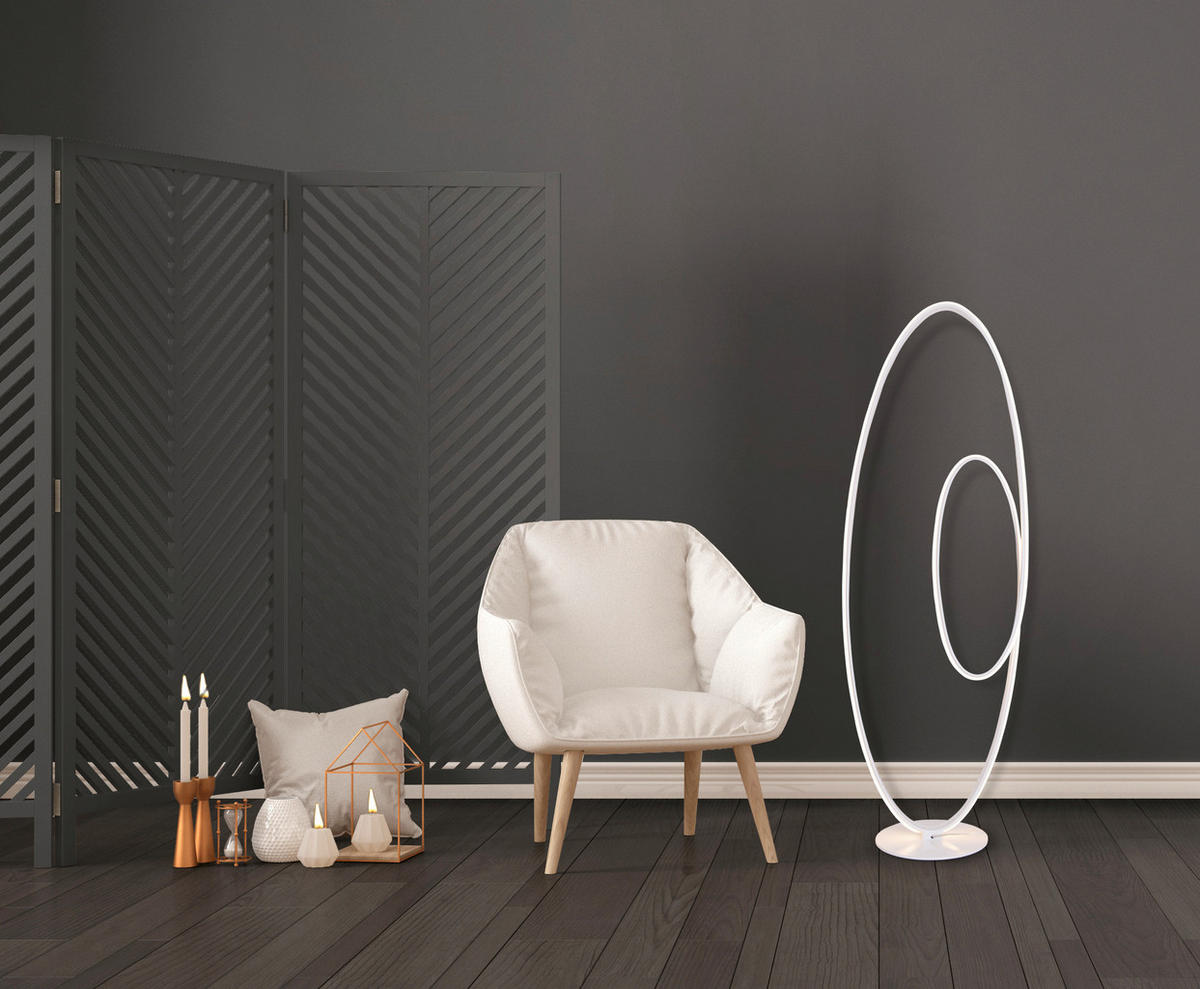 LED-STEHLEUCHTE    - Weiß, Basics, Kunststoff/Metall (25/40cm) - Näve