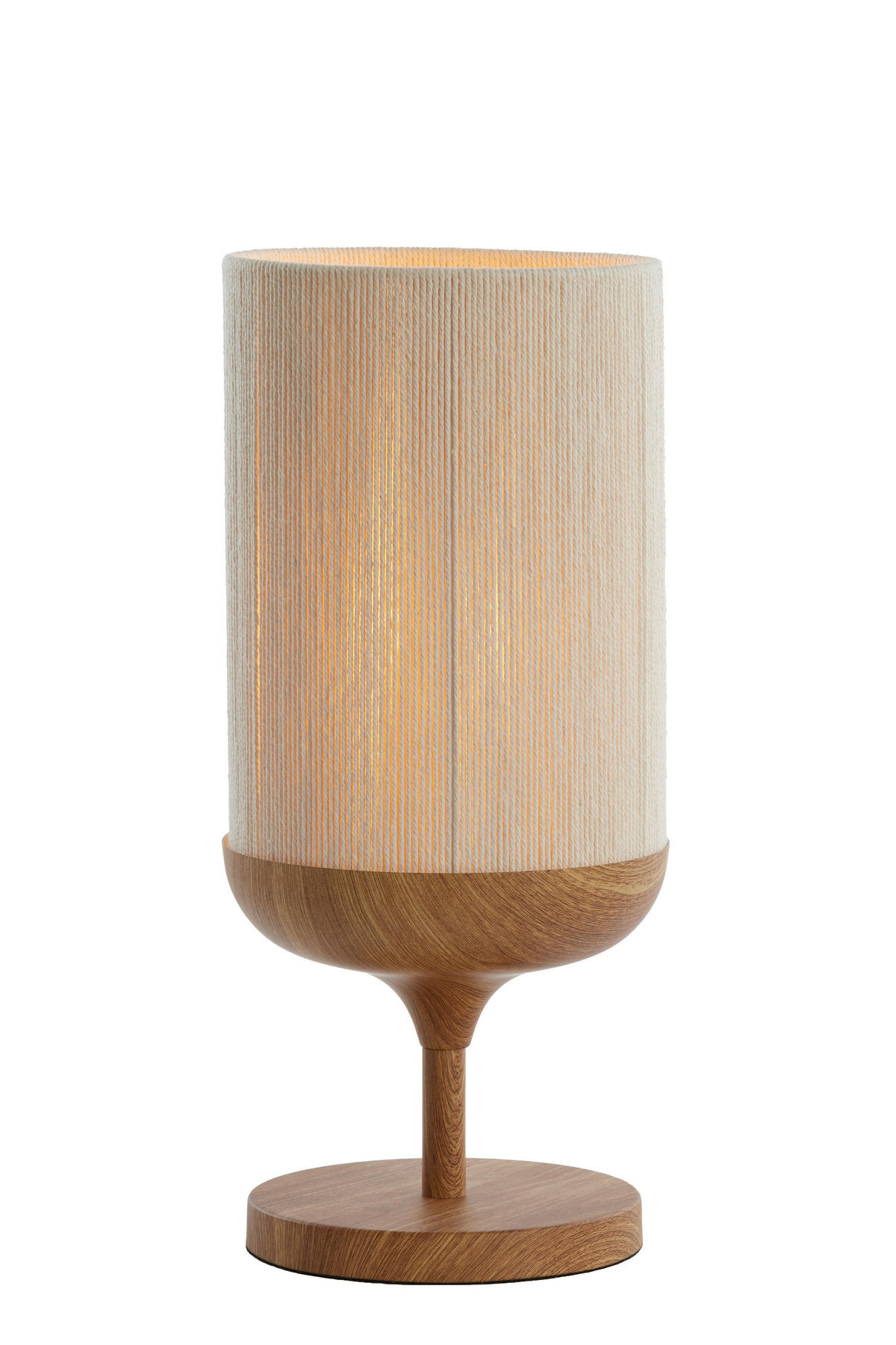 TISCHLEUCHTE Dania 22,5/50/22,5 cm  - Braun, Design, Kunststoff/Textil (22,5/50/22,5cm) - Light & Living