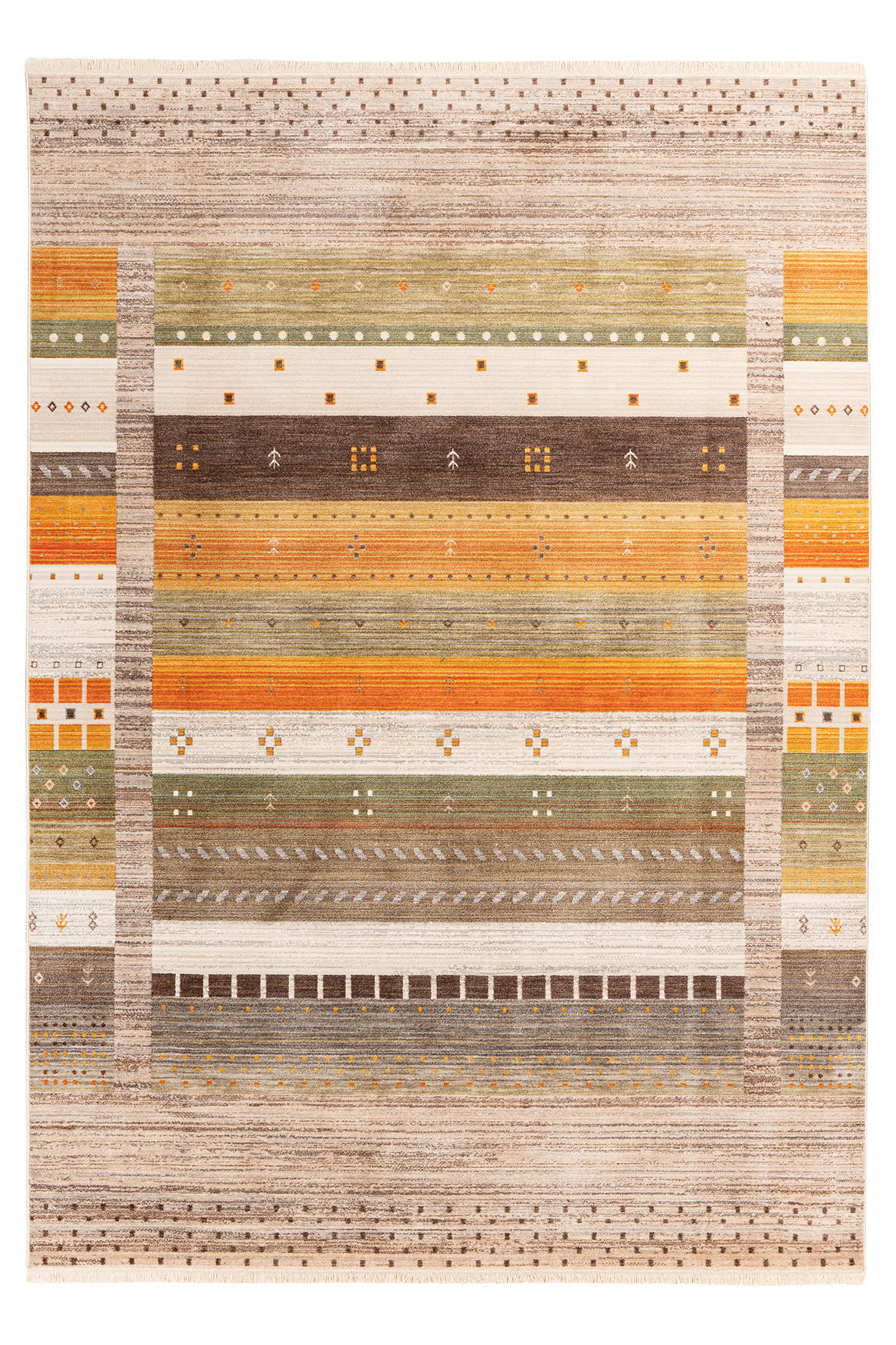 WEBTEPPICH 80/150 cm  - Beige/Multicolor, Design, Textil (80/150cm) - Novel