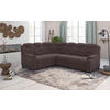 ECKSOFA in Chenille Braun  211/263 cm  - Schwarz/Braun, Basics, Kunststoff/Textil (211/263cm) - MID.YOU