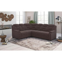 ECKSOFA in Chenille Braun  211/263 cm  - Schwarz/Braun, Basics, Kunststoff/Textil (211/263cm) - MID.YOU