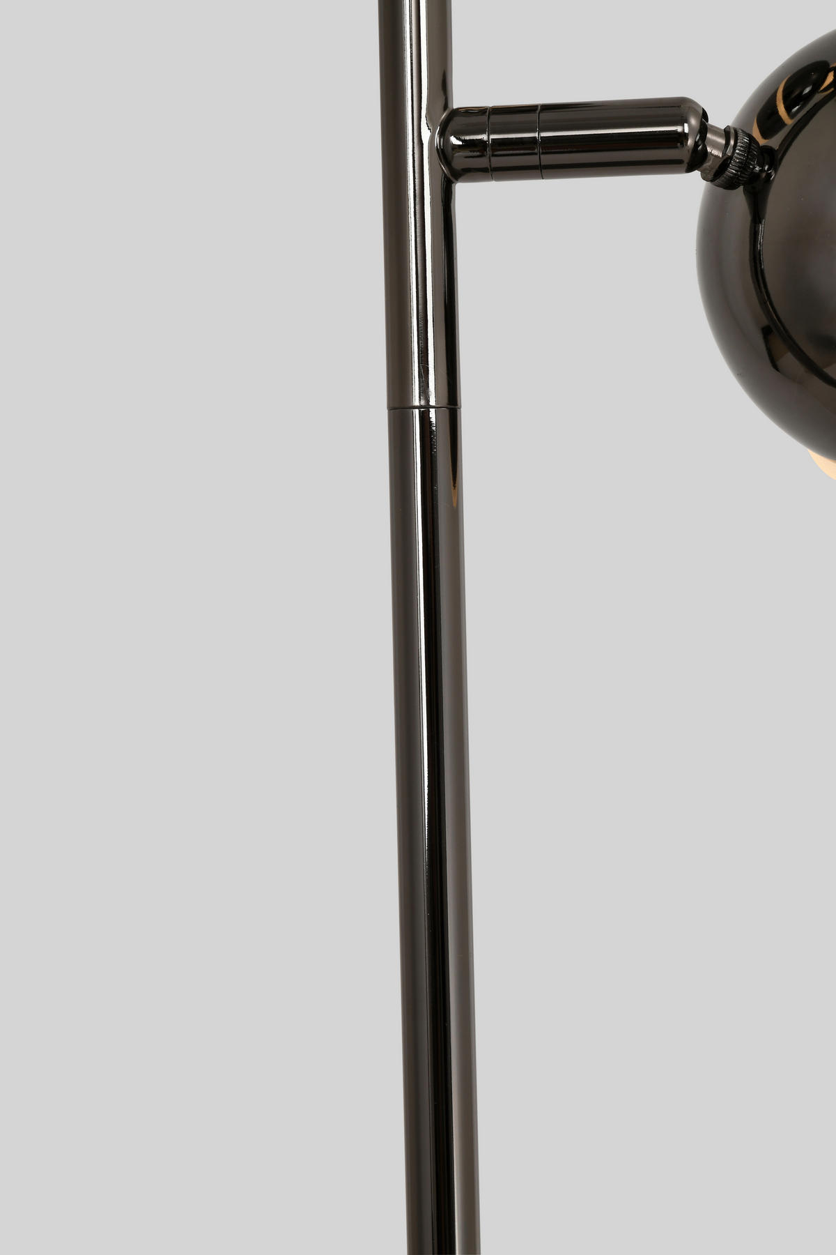 LED-STEHLEUCHTE Biarritz 25/140/25 cm  - Schwarzchrom, Design, Kunststoff/Metall (25/140/25cm)
