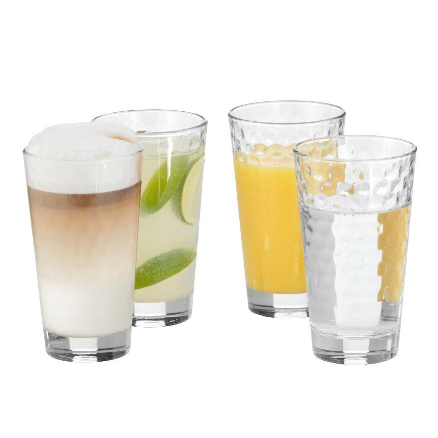 LATTE-MACCHIATO-SET 4-teilig  - Transparent, Basics, Glas - WMF