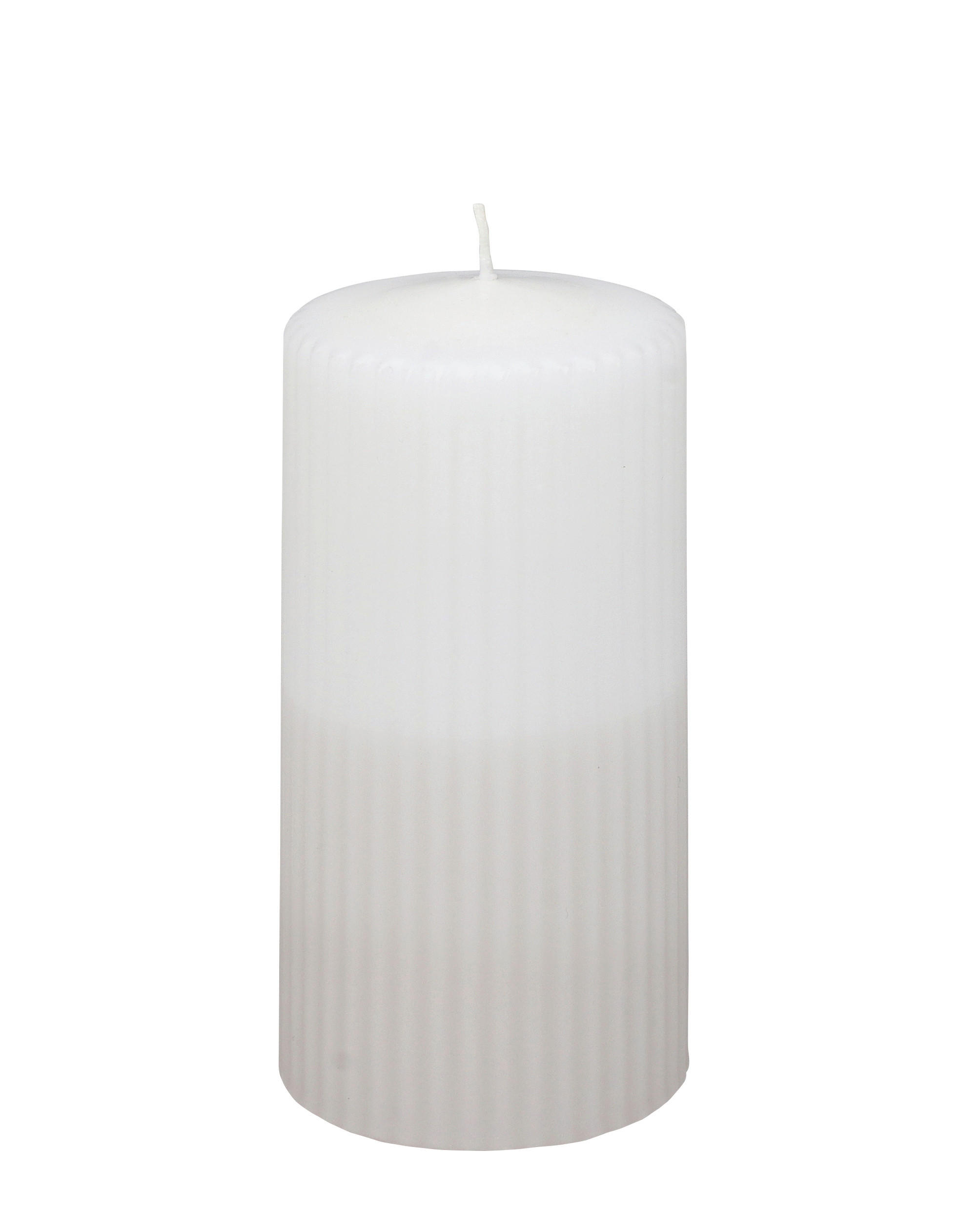 KERZE - Weiß, Basics, Paraffin (6,8/15,0cm)