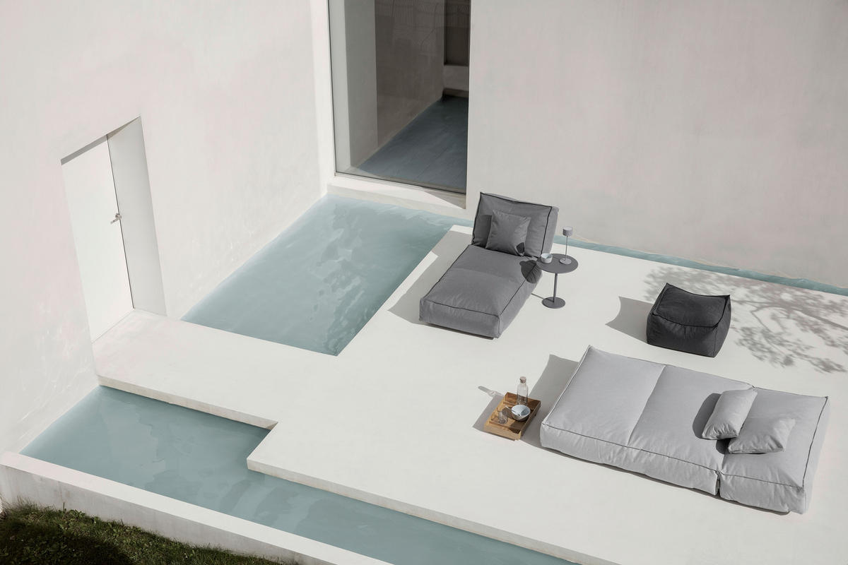 LOUNGETISCH Metall  - Anthrazit, Design, Metall (40/45/40cm) - Blomus