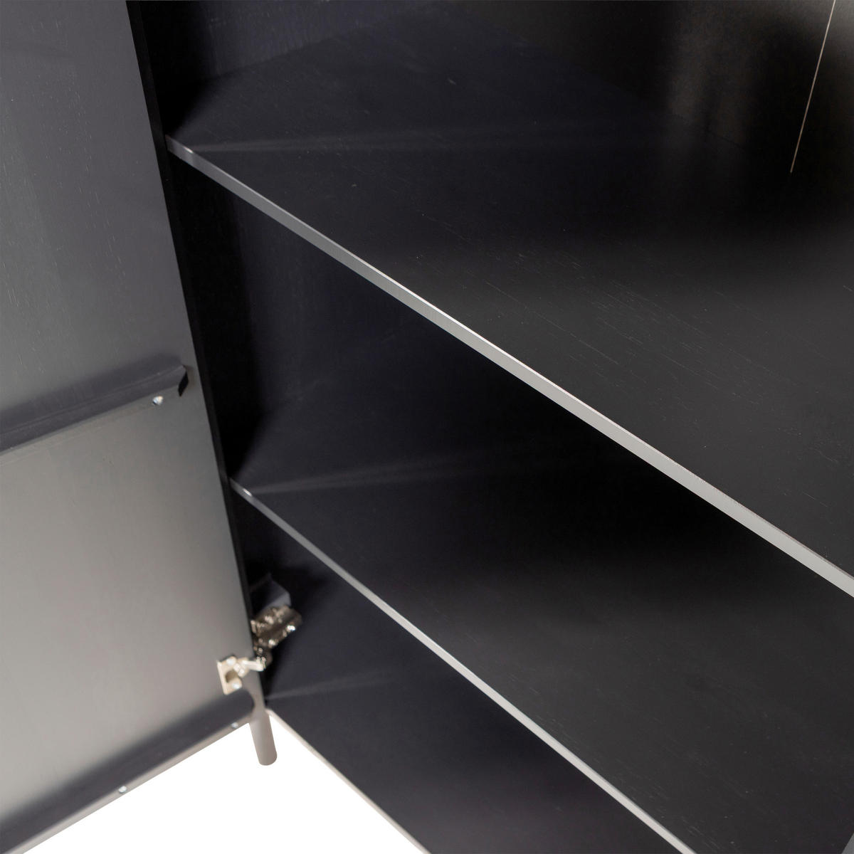 SIDEBOARD Gunnar  in 201/85/44 cm  - Schwarz, Design, Holz/Metall (201/85/44cm) - Livetastic