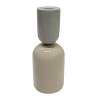 STOJAN NA SVÍČKY  kov - světle šedá/tmavě šedá, Trend, kov (8,5/21cm) - Ambia Home