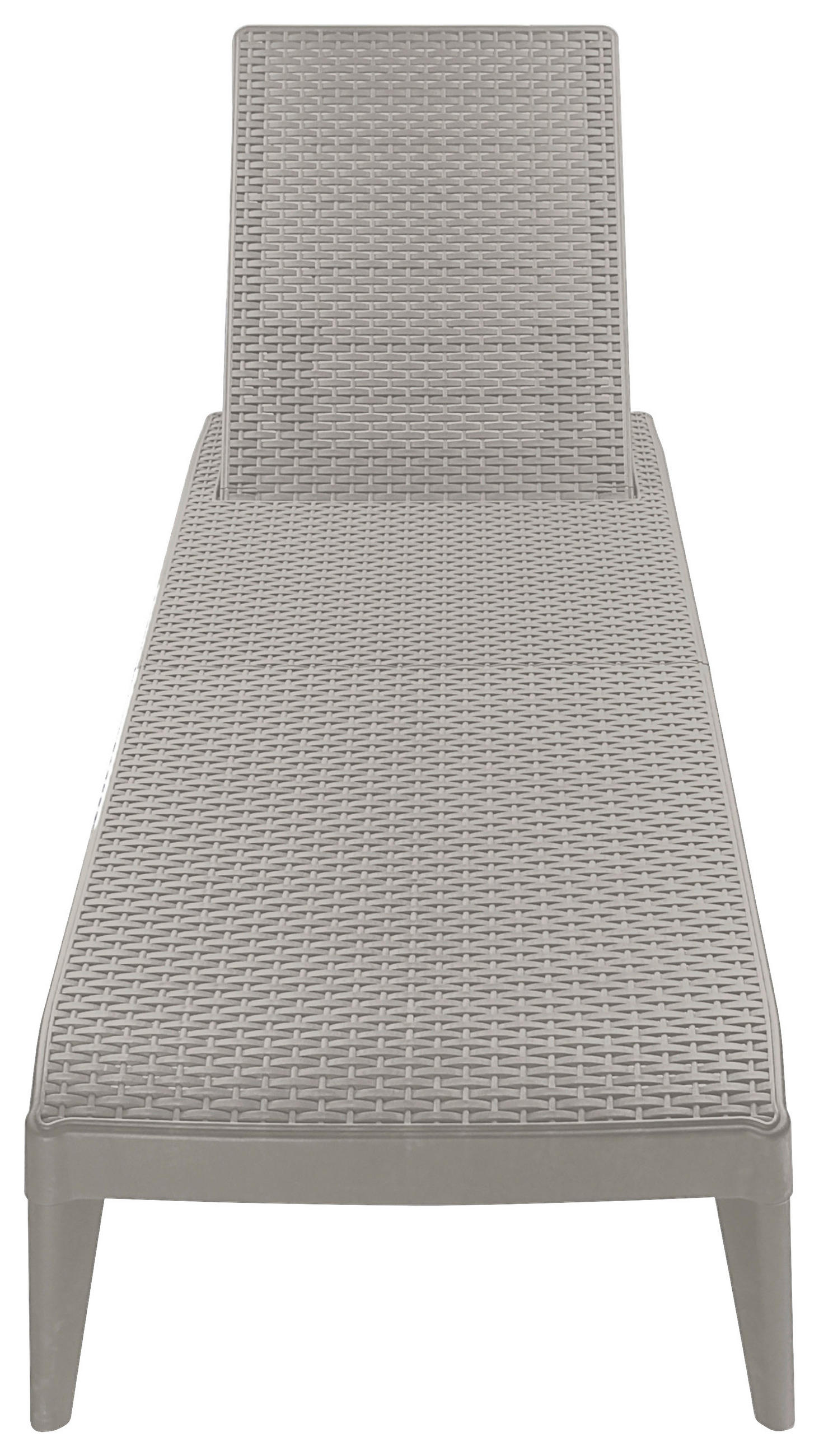 SONNENLIEGE 180/29/60 cm  - Taupe, Basics, Kunststoff (180/29/60cm) - Ambia Garden