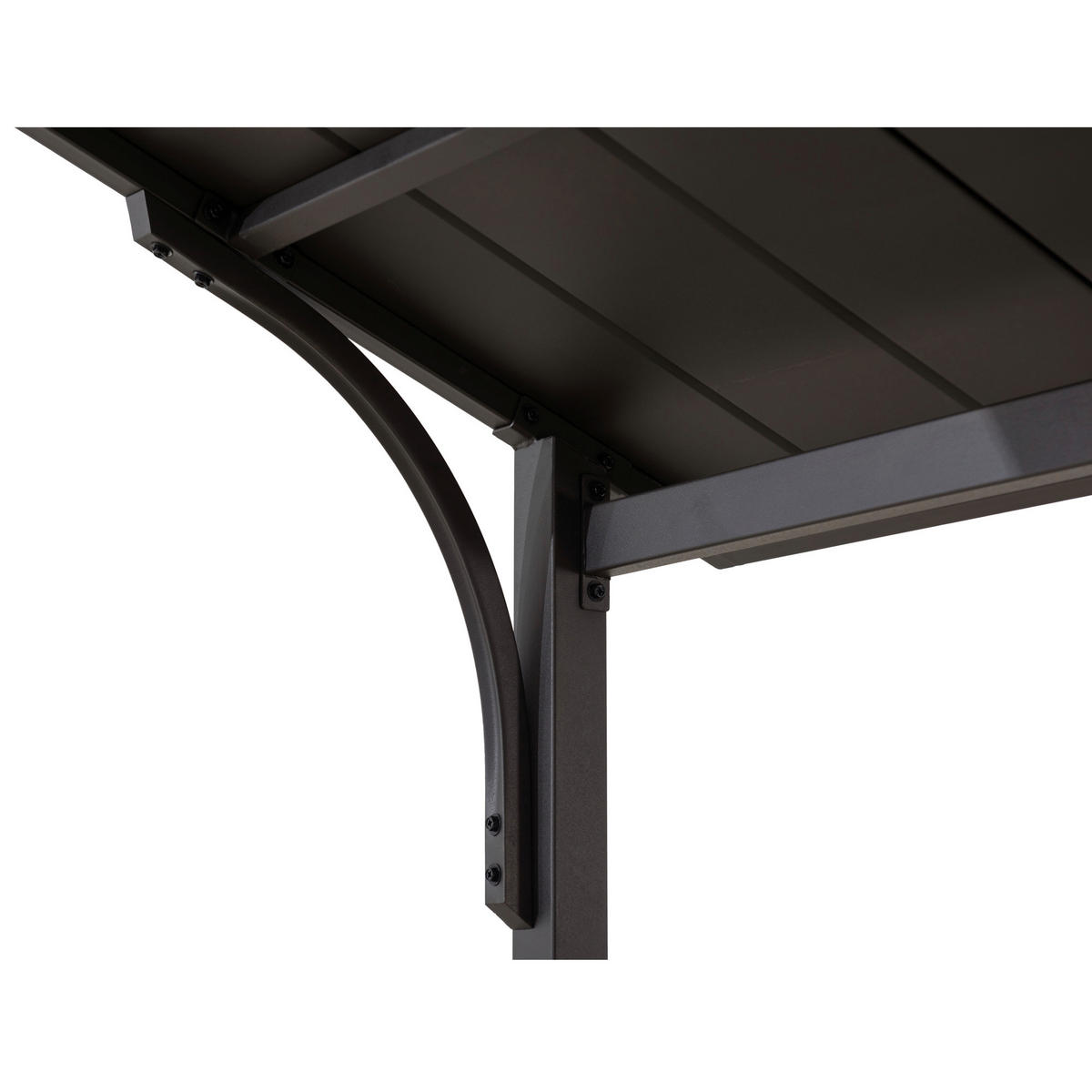 PAVILLON 244/242/152,2 cm   - Dunkelbraun, Basics, Metall (244/242/152,2cm)