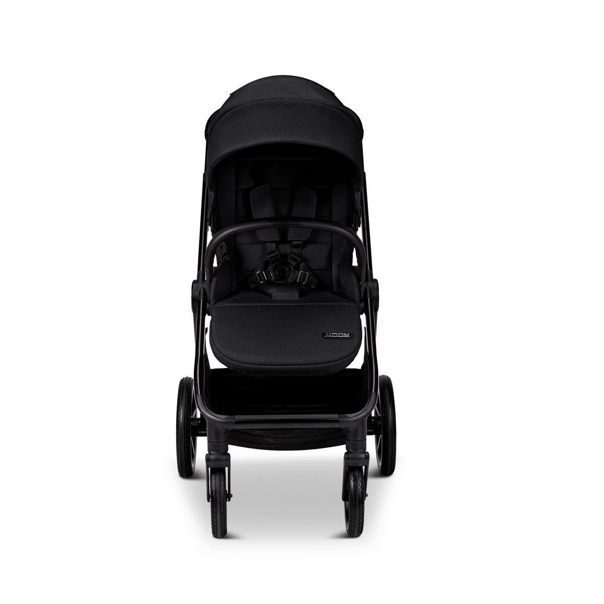 KOMBIKINDERWAGEN  Aura  Onyx Melange  - Schwarz, Basics, Textil (86/61/120cm) - Moon