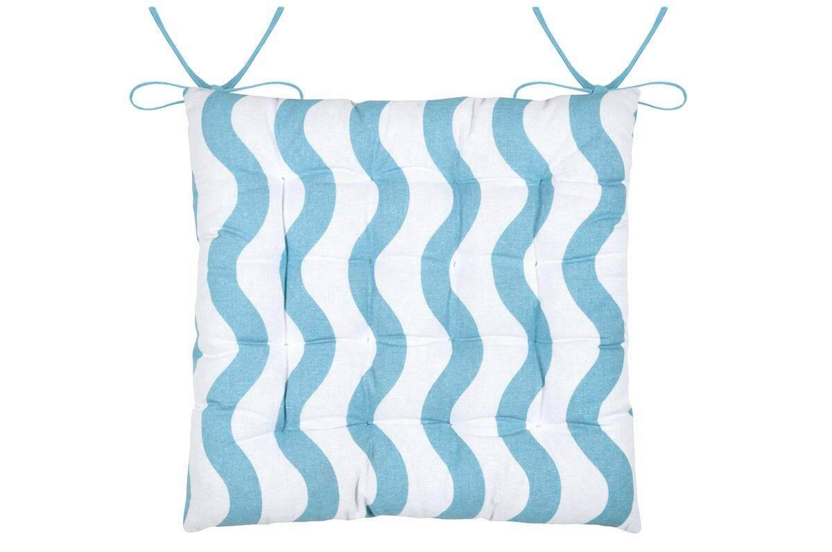 BLAZINA ZA STOL  COOL VIBES 38/38/5 cm             - svetlo modra, Basics, tekstil (38/38/5cm) - Esposa