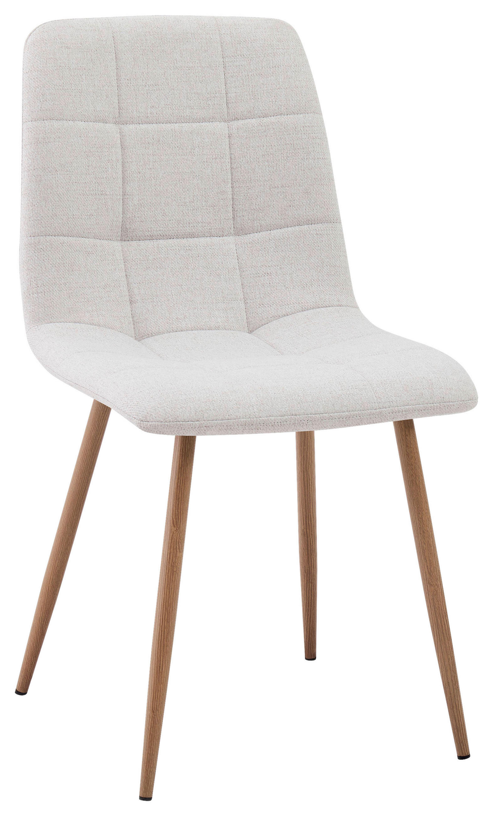 STUHL   Webstoff  Naturfarben, Beige  - Beige/Naturfarben, Design, Textil/Metall (45/87/55cm) - Stylife