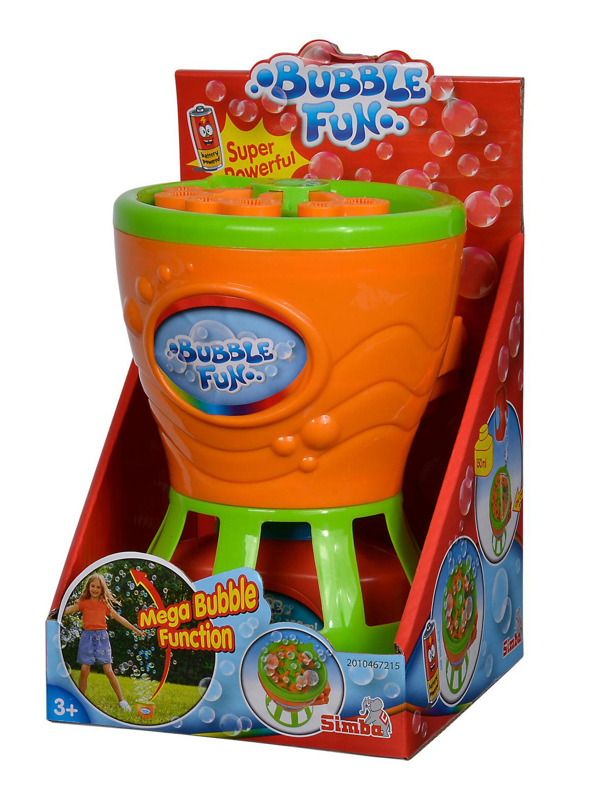 Seifenblasenmaschine Bubble Fun 15,5/13 cm Multicolor  - Multicolor, Basics, Kunststoff (15,5/13cm) - Simba