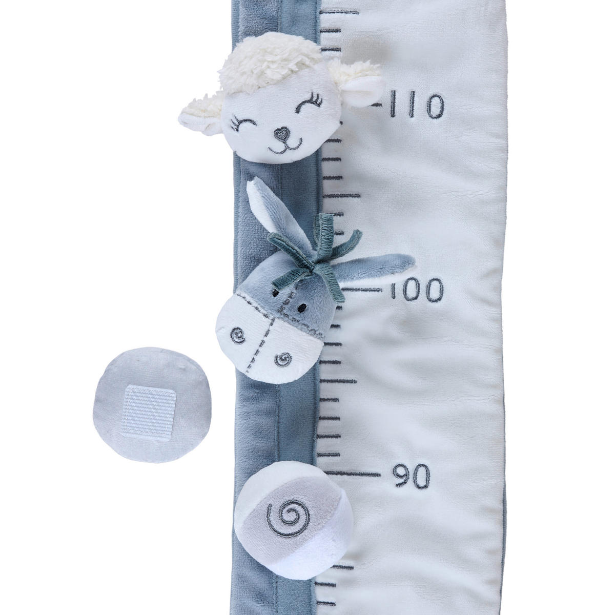 MÄTSTICKA - vit/grå, Basics, textil (100cm) - Patinio