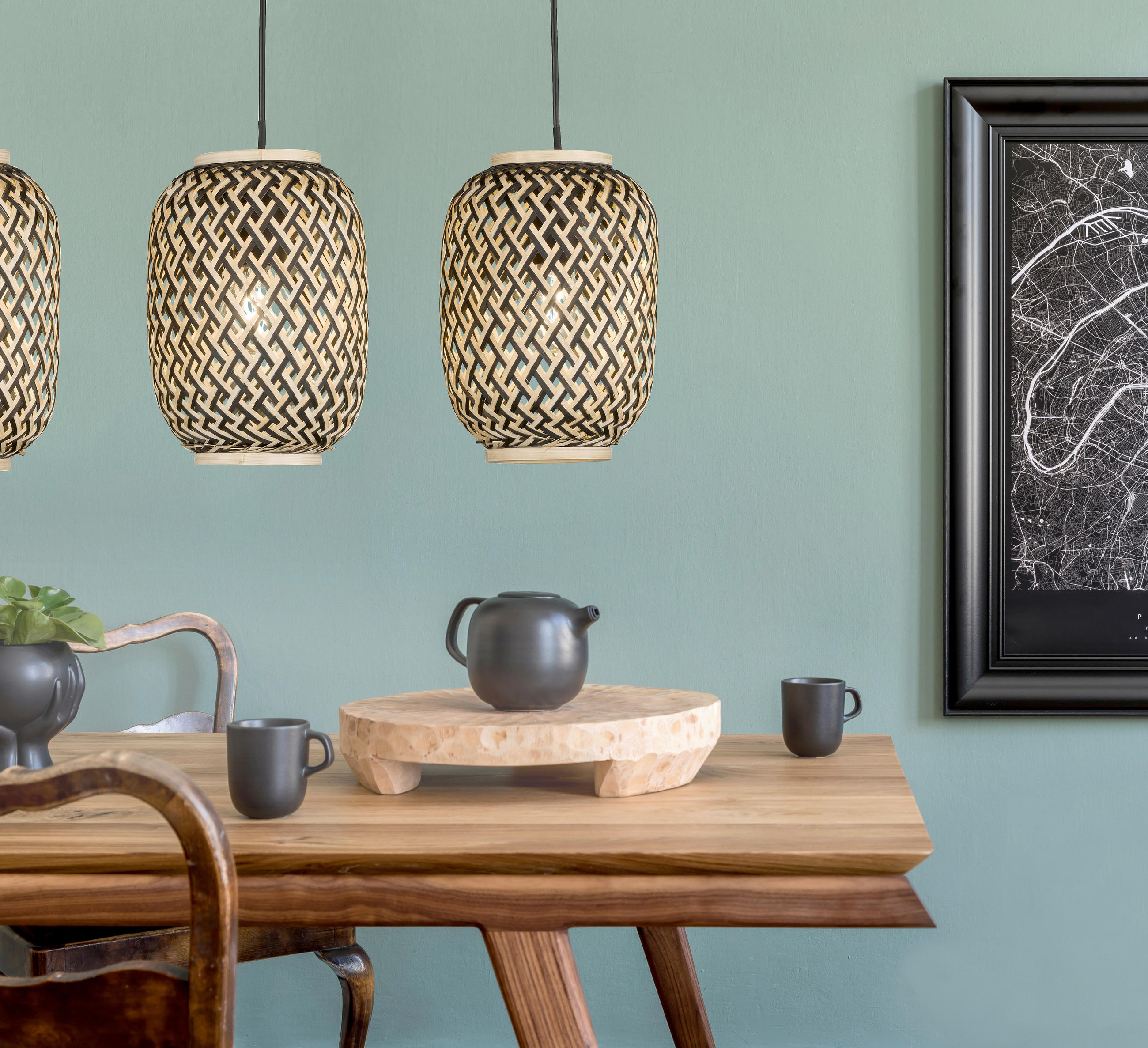 Thumbnail - Fischer & Honsel Hängeleuchte Hummel, rechteckig,rechteckig, 17x150x69 cm, Lampen & Leuchten, Innenbeleuchtung, Leuchten...